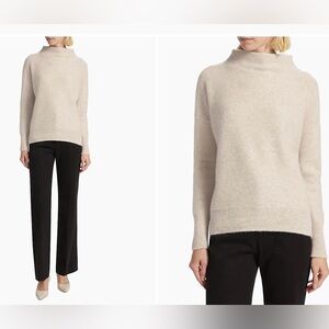 Vince Cashmere Ribbed Mock Neck Sweater XS